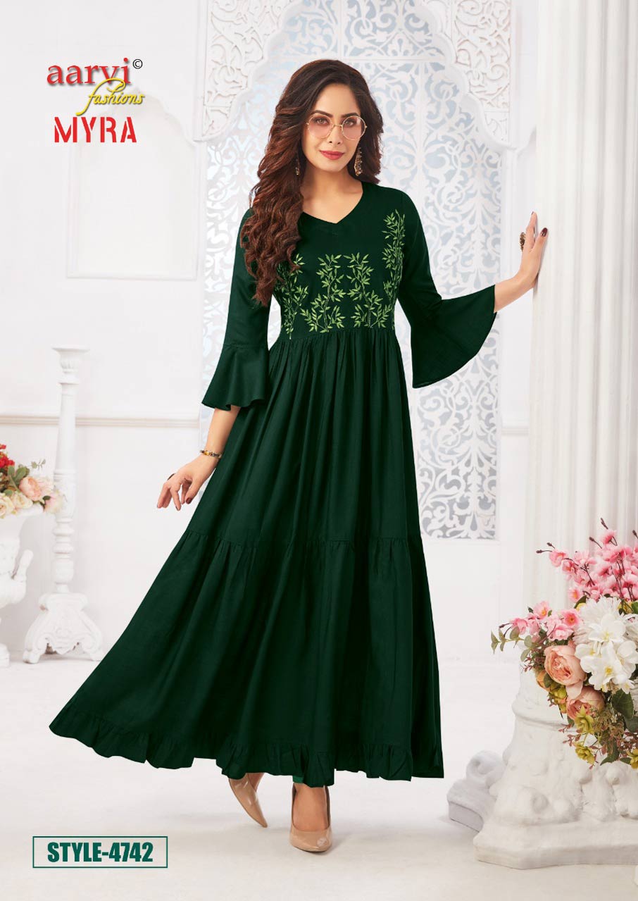 Myra Vol-5 Long Rayon Kurtis Catalog Set Myra Vol-5 Long Rayon Kurtis Catalog Set